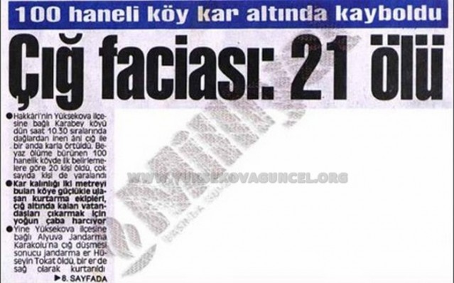 1992 yılında milliyet gazetesinde haber yer aldı...