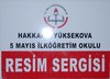 5 Mayıs İlköğretim Okulu Görsel Sanatlar Öğretmeni Seyhan Göztepe tarafından hazırlanan Karakalem, Ebru, Suluboya ve Yağlı Boya çalışmaları davetlilerden tam not aldı.