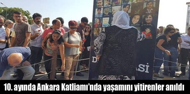 10. ayında Ankara Katliamı’nda yaşamını yitirenler anıldı