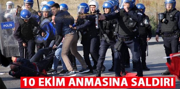 10 Ekim anmasına saldırı