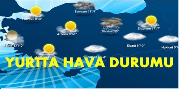 18 Eylül 2015 yurtta hava durumu