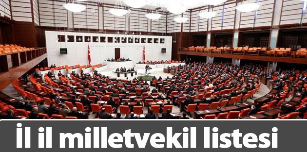 1 Kasım 2015'in vekil listesi