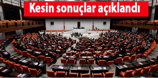 1 Kasım: Kesin sonuçlar açıklandı