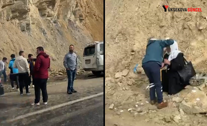 Yüksekova-Hakkari yolunda minibüs takla attı: 6 yaralı