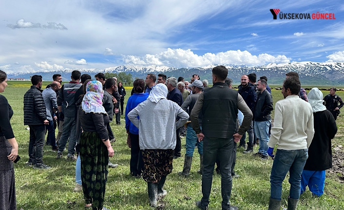 Yüksekova’da ILS Cihazının bırakmasının ölçümü öncesi kısa süreliğine gerginlik: Polis ve Jandarma güvenlik önlemlerini aldı