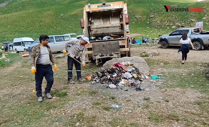 Hakkari Cennet Cehennem Vadisi Çöplerden Temizlendi