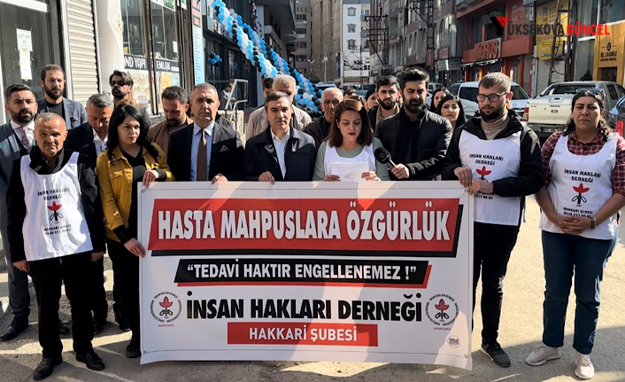 Hakkari İHD: “67 yaşındaki yatalak hasta yatağa kelepçelenmiş”