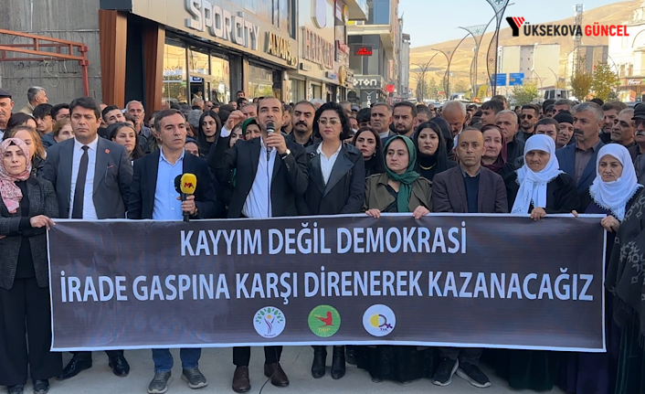 DBP Eş Genel Başkanı Keskin Bayındır’dan Yüksekova’da Kayyum Tepkisi