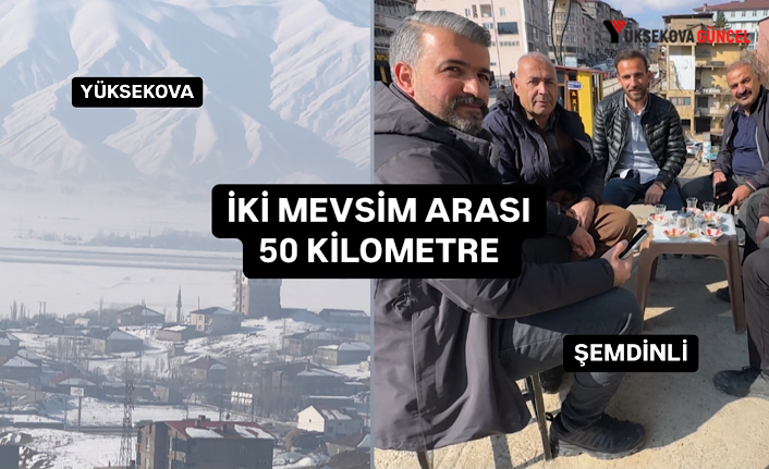 İki mevsim arası 50 kilometre: Yüksekova’da dondurucu soğuk, Şemdinli’de ise bahar havası