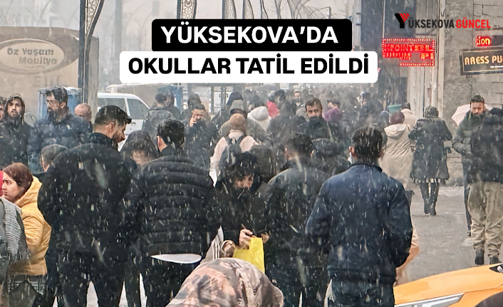 Yüksekova’da Okullar Tatil Edildi