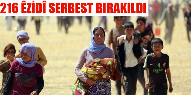 216 Êzidî serbest bırakıldı