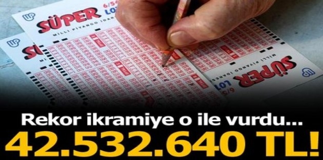 25 Ocak Süper Loto sonuçları! Büyük ikramiye 1 kişiyi zengin etti