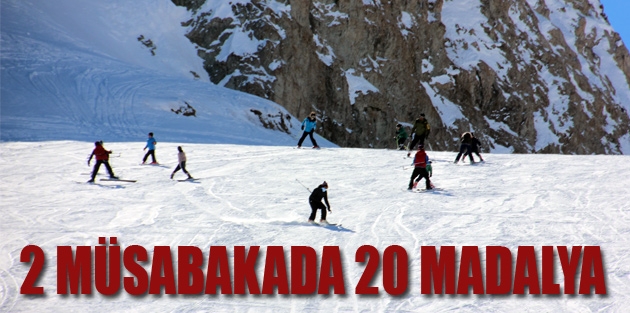 2 Müsabakada 20 Madalya