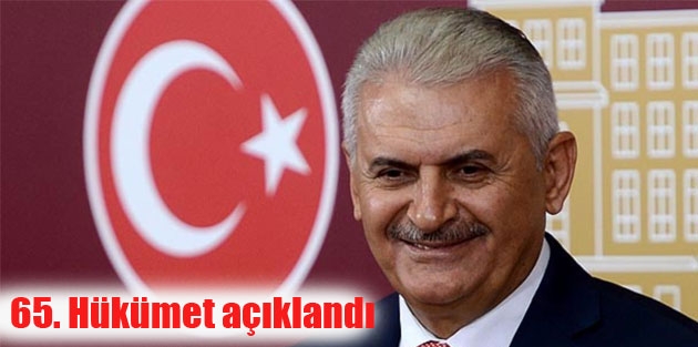 65. Hükümet açıklandı