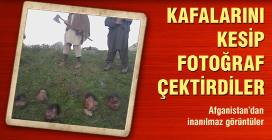 KAFALARINI KESİP FOTOĞRAF ÇEKTİRDİLER