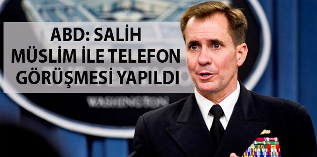 ABD: Salih Müslim ile telefon görüşmesi yapıldı