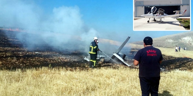 Adıyaman'da eğitim uçağı düştü, pilot öldü