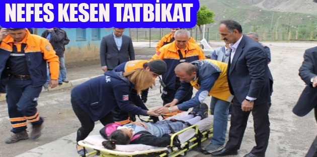 AFAD'dan Nefes Kesen Tatbikat