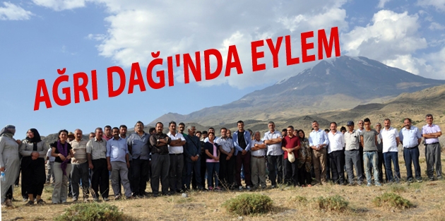 Ağrı ve Tendürek dağlarında canlı kalkan eylemi 