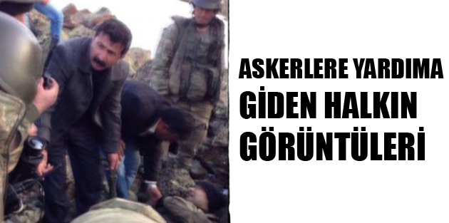 Ağrı’da Askerlere Yardıma Giden Halkın Görüntüleri Yayınlandı