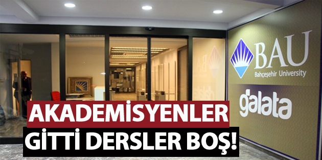 Akademisyenler gitti dersler boş!