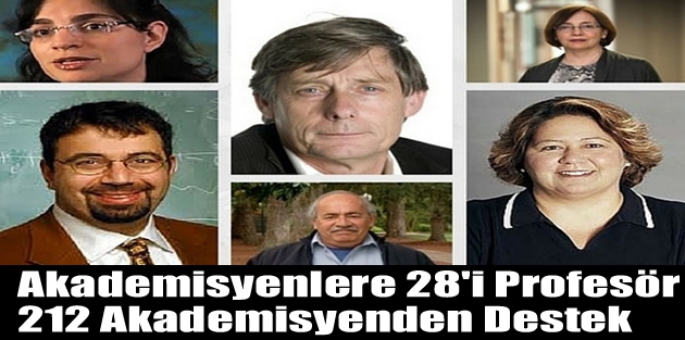 Akademisyenlere 28'i Profesör 212 Akademisyenden Destek