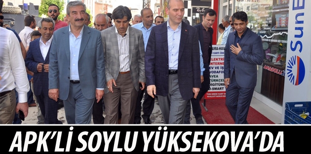 AKP’li Soylu Yüksekova’da 