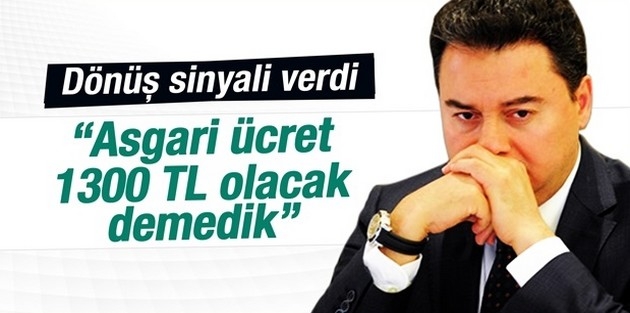 Ali Babacan'dan dönüş sinyali