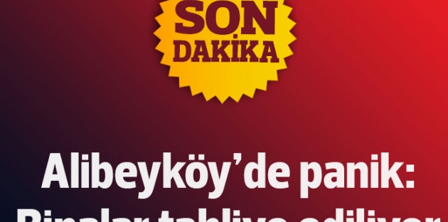 Alibeyköy'de büyük panik: Binalar boşaltılıyor!