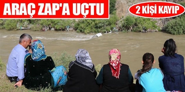 Araç Zap'a uçtu: 2 kişi kayıp