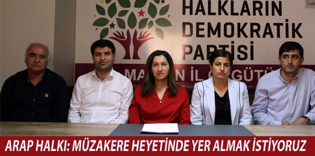 Arap halkı: Müzakere heyetinde yer almak istiyoruz