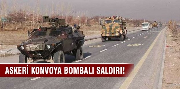 Askeri konvoya bombalı saldırı: 8 asker yaralandı