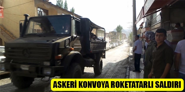 Askeri konvoya roketatarlı saldırı