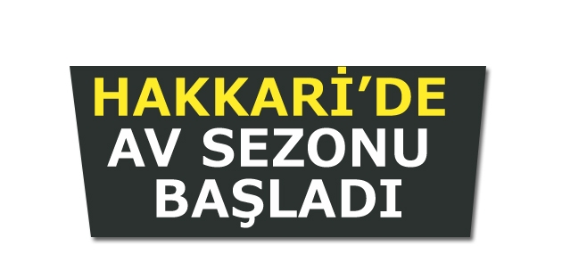 Av Sezonu Başladı