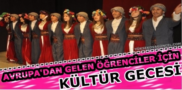 Avrupa'dan gelen Öğrenciler için Kültür Gecesi Düzenlendi