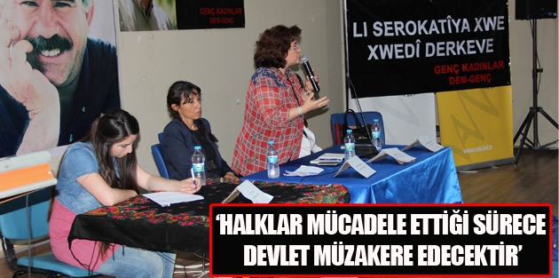 Ayna: Halklar mücadele ettiği sürece devlet müzakere edecektir