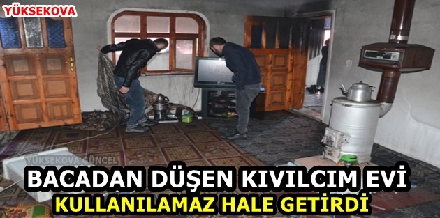 Bacadan Düşen Kıvılcım Evi Kullanılamaz Hale Getirdi