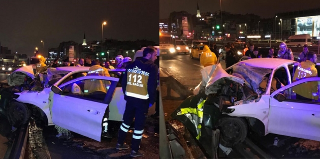 Bakırköy'de trafik kazası: 1'i ağır 3 yaralı