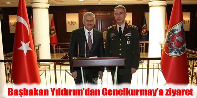 Başbakan Yıldırım’dan Genelkurmay’a ziyaret