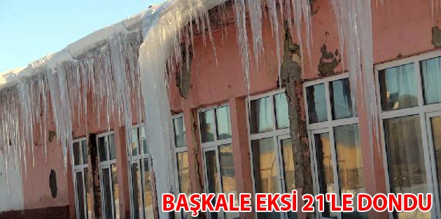 Başkale eksi 21'le dondu