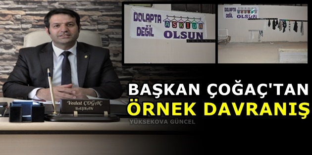 Başkan Çoğaç'tan Örnek Davranış