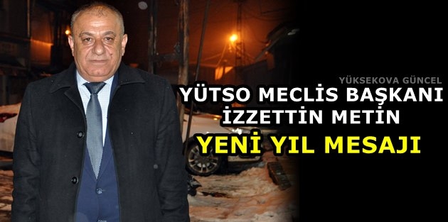 Başkan Metin'den Yeni Yıl Mesajı