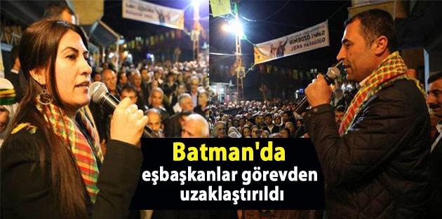 Batman'da eşbaşkanlar ve 17 meclis üyesi görevden uzaklaştırıldı