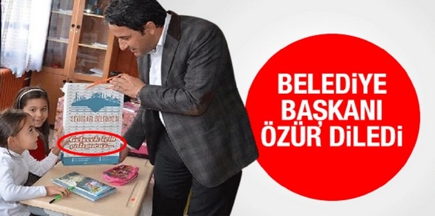 Belediye başkanı özür diledi