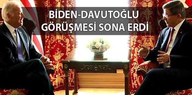 Biden-Davutoğlu görüşmesi sona erdi