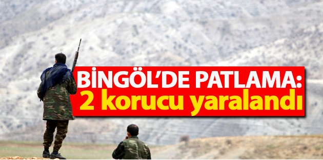 Bingöl’de patlama: 2 korucu yaralandı