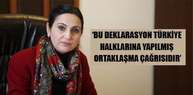 ‘Bu deklarasyon Türkiye halklarına yapılmış ortaklaşma çağrısıdır’