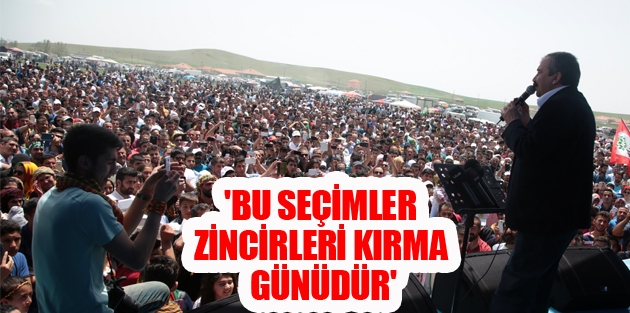 'Bu seçimler zincirleri kırma günüdür'