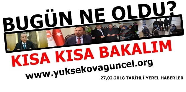 Bugün ne oldu? 