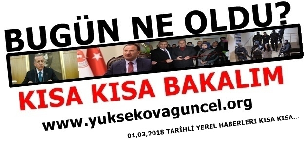 Bugün ne oldu?